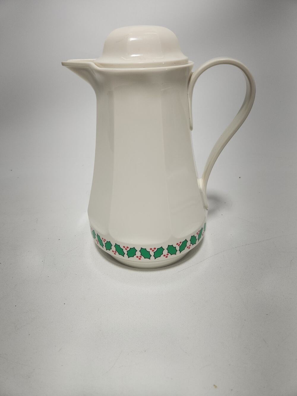Vintage Thermos Christa No. 430 Christmas Holly Insulated Coffee Carafe